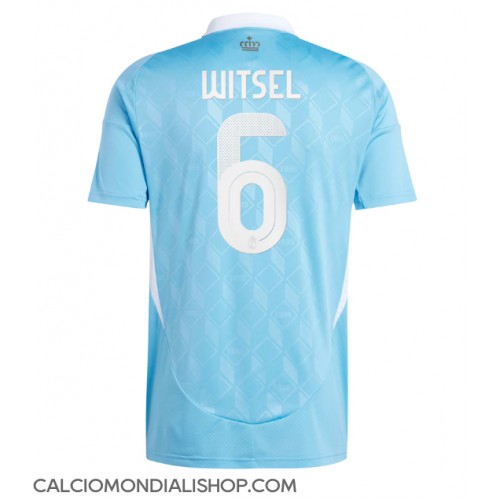 Maglie da calcio Belgio Axel Witsel #6 Seconda Maglia Europei 2024 Manica Corta